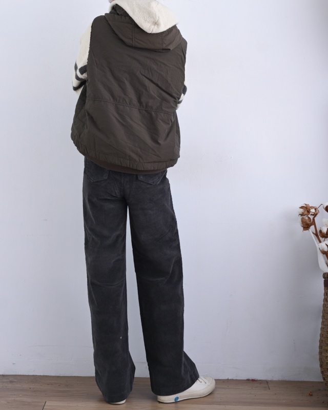 韓 雙口袋條絨長褲 3色 size