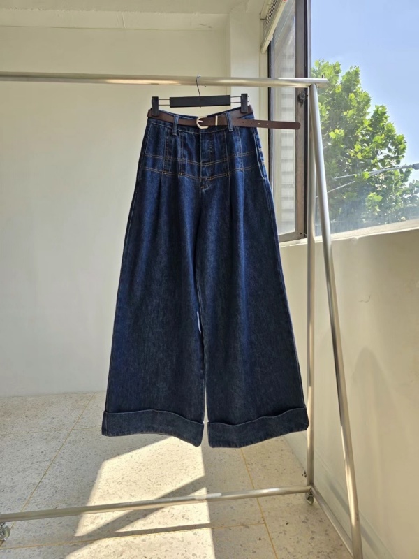 韓 車線大寬褲 2色 size