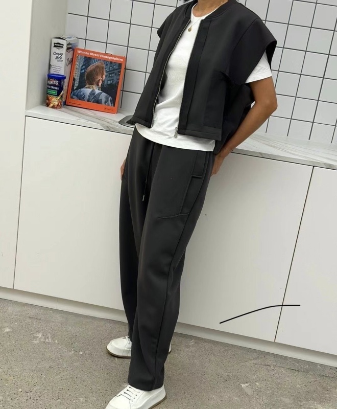 韓 大腿車線休閒褲 3色 size