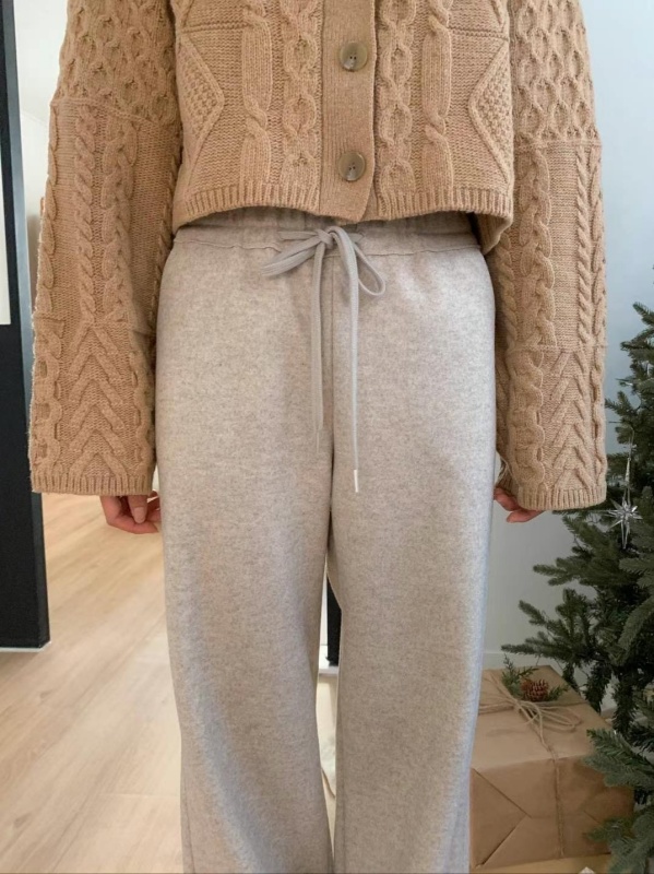 韓 腰綁帶小直筒休閒長褲 3色 size