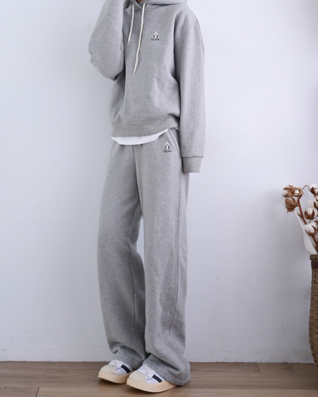 韓 小熊棉質寬褲 6色 size