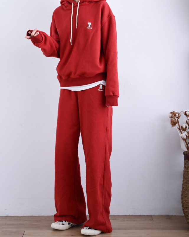 韓 小熊棉質寬褲 6色 size