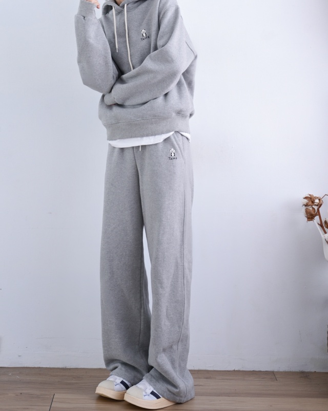 韓 小熊棉質寬褲 6色 size
