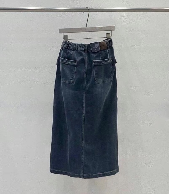韓 雙口袋牛仔裙 size