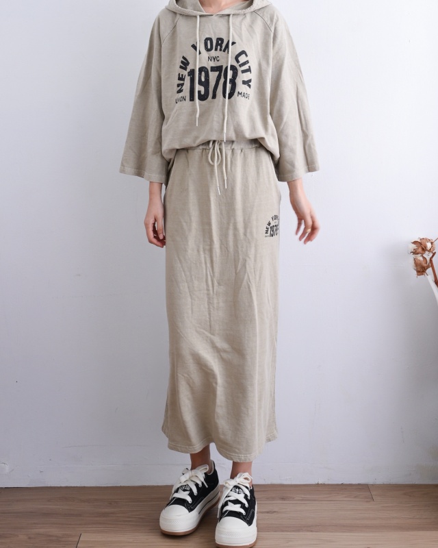 韓 1978棉長裙 4色 size