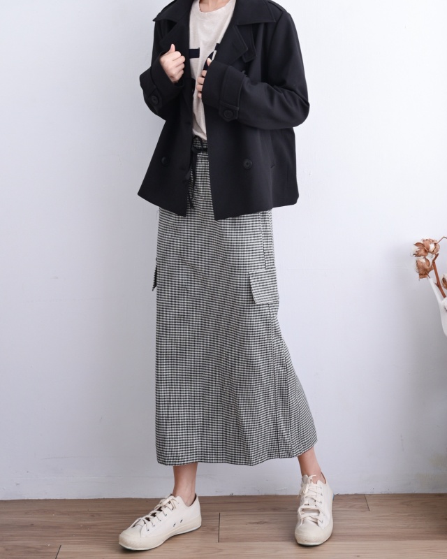 韓 經典短版風衣外套 2色 size