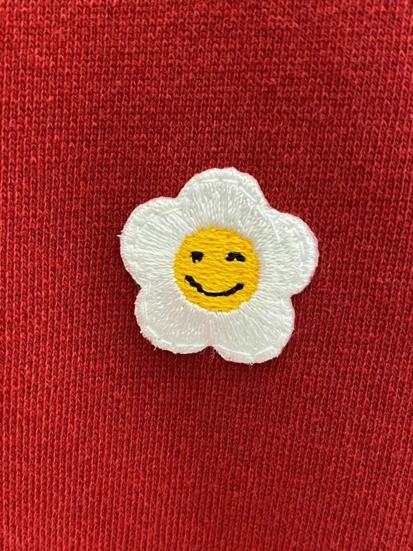 韓 微笑臉花連帽外套 6色