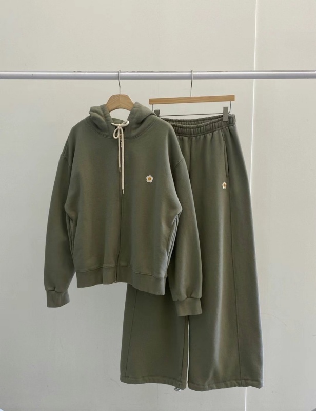 韓 微笑臉花連帽外套 6色