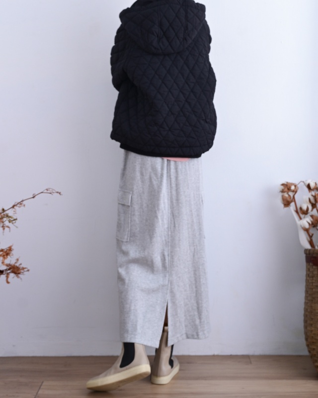 韓 壓菱格鋪棉連帽外套 2色 size
