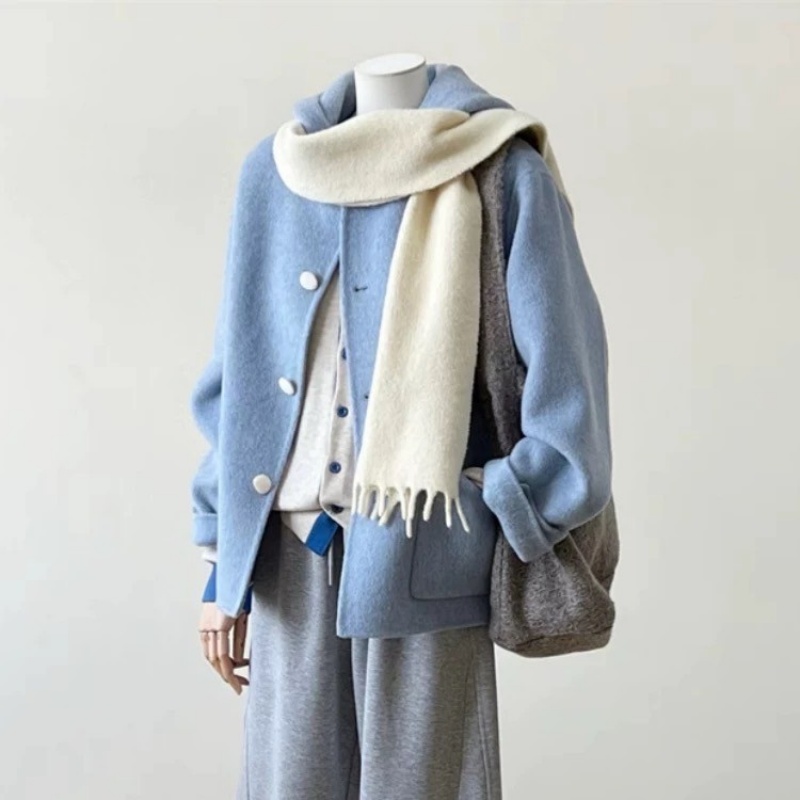 韓 手工羊毛短版外套 5色 size