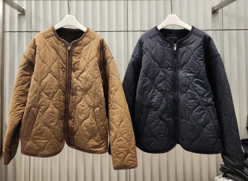 韓 圓領鋪棉短版外套 2色 size