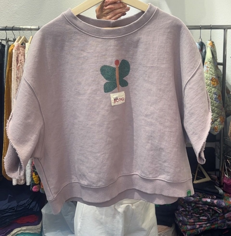 韓 寬袖蝴蝶上衣 2色 size