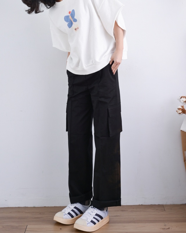 韓 寬袖蝴蝶上衣 2色 size