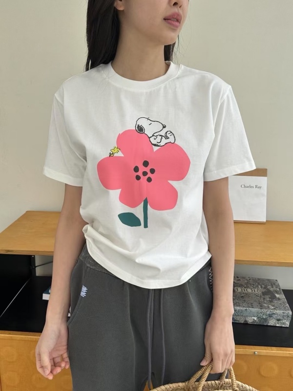 韓 花狗上衣 2色 size
