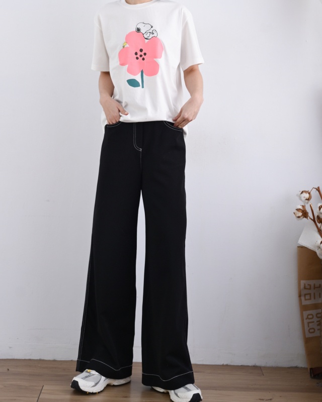 韓 花狗上衣 2色 size