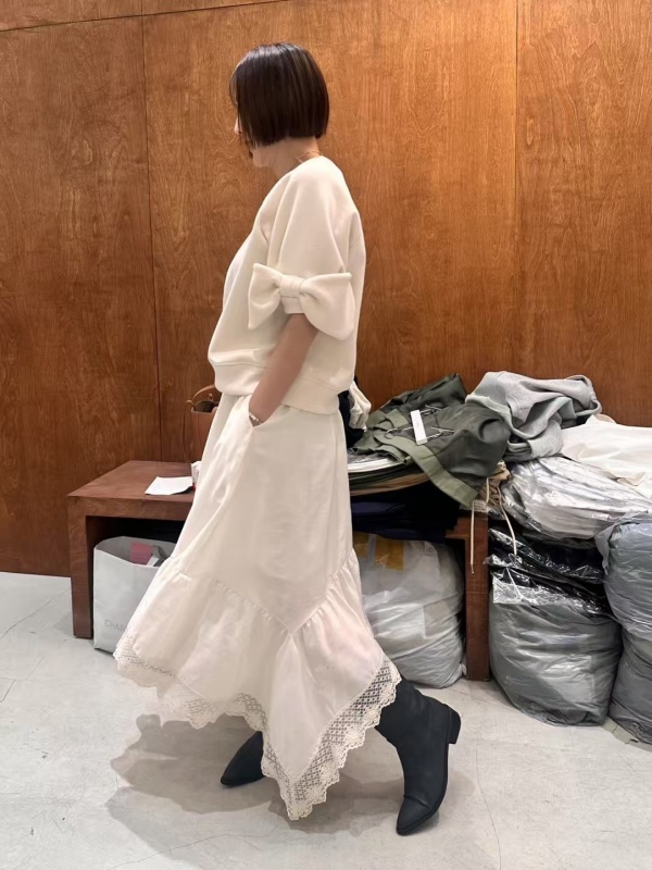 韓 手袖立體蝴蝶結上衣 3色 size
