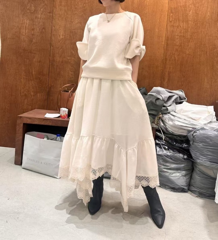 韓 手袖立體蝴蝶結上衣 3色 size