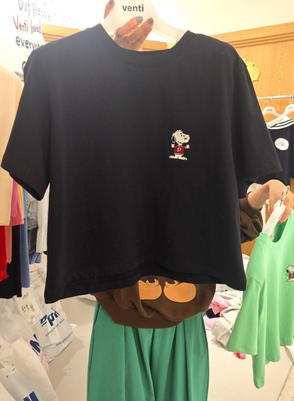 韓 小刺繡狗上衣 7色 size