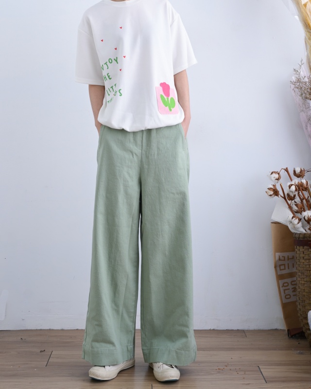 韓 小花口袋上衣 3色 size
