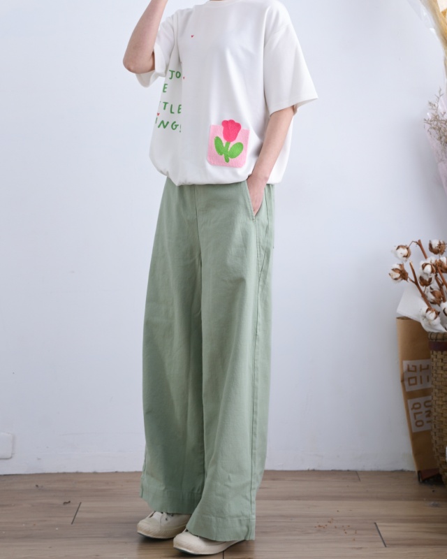 韓 小花口袋上衣 3色 size