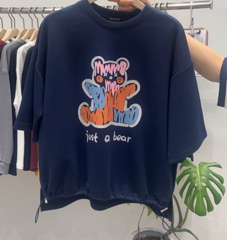 韓 塗鴉熊上衣 2色 size