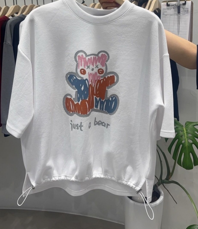 韓 塗鴉熊上衣 2色 size