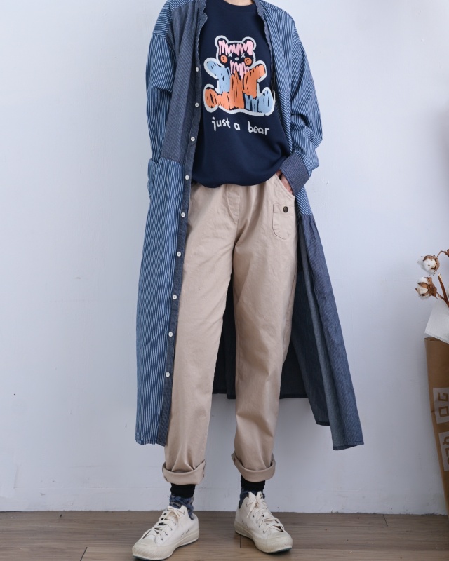 韓 塗鴉熊上衣 2色 size