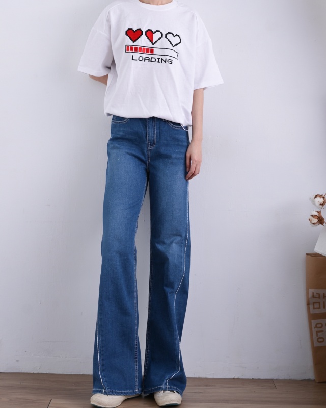 韓 愛心讀取中上衣 2色 size