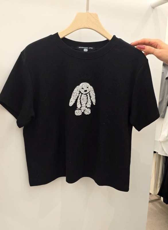 韓 閃亮亮小兔上衣 3色 size