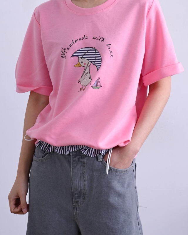 韓 鴨子撐傘上衣 3色 size