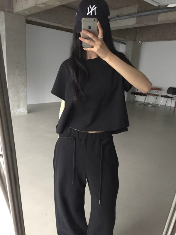 韓 小傘狀素色上衣 2色 size
