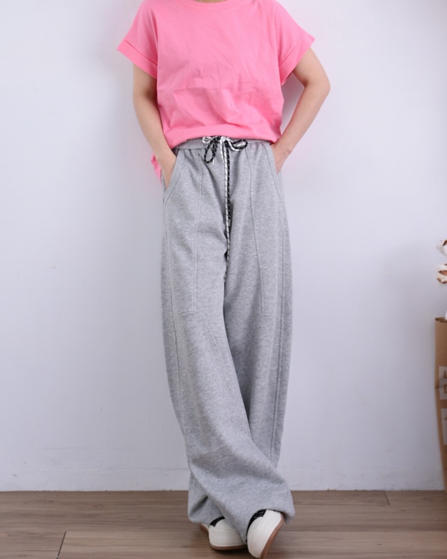 韓 袖反摺素色上衣 10色 size