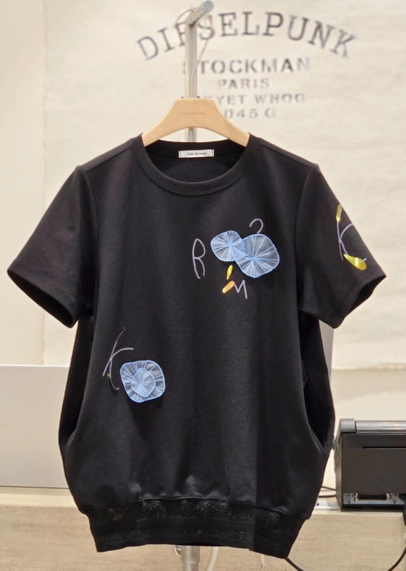 韓 網紗葉口袋上衣 3色 size