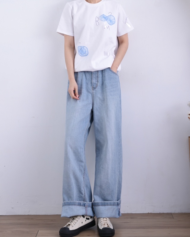 韓 網紗葉口袋上衣 3色 size