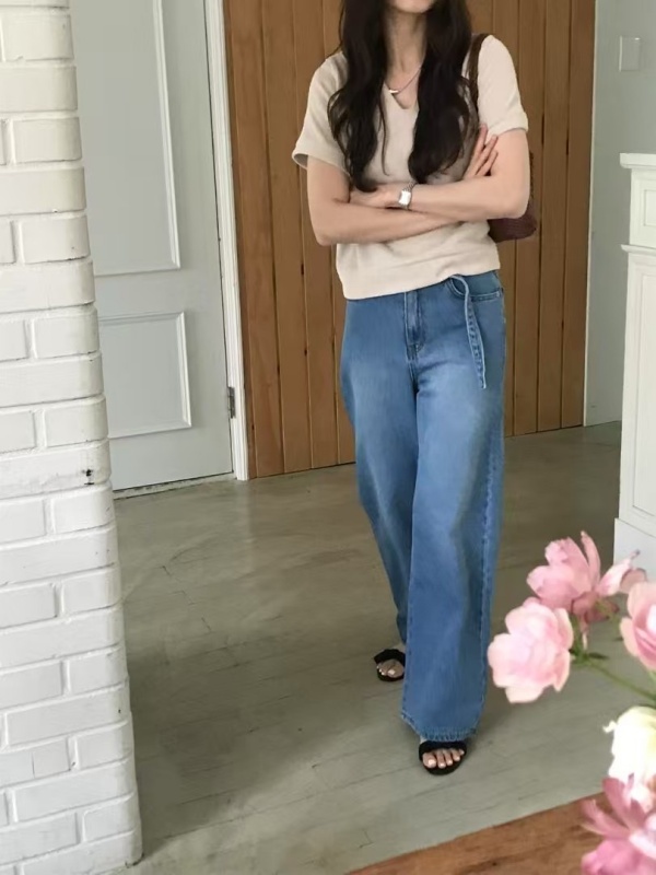 韓 小V領上衣 3色 size