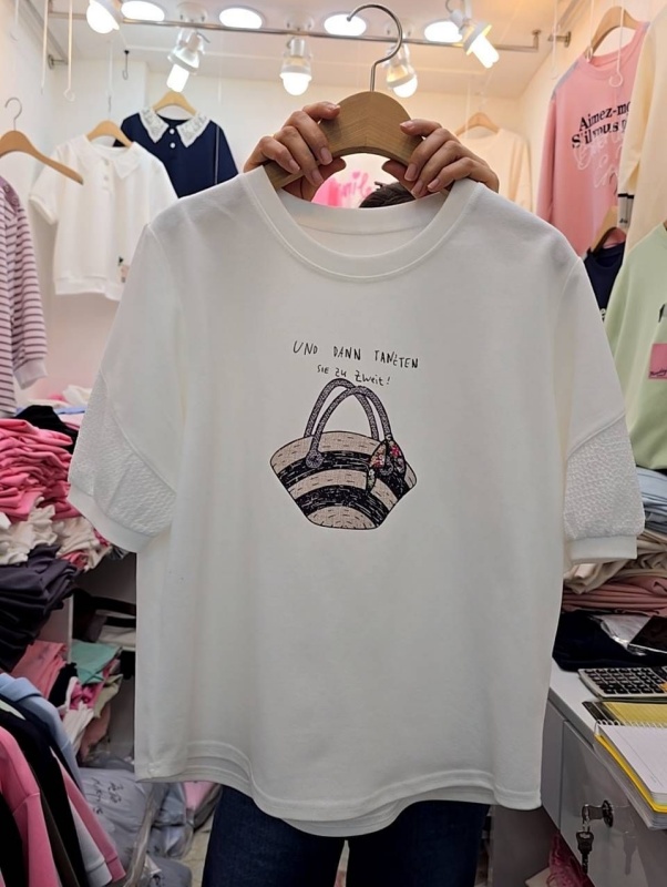 韓 條文包上衣 3色 size