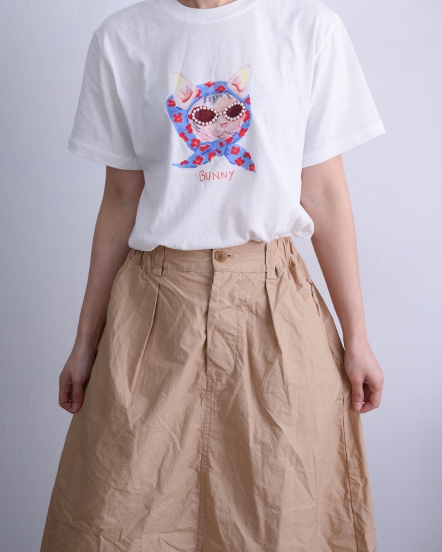 韓 蝦趴戴頭巾貓咪上衣 3色 size