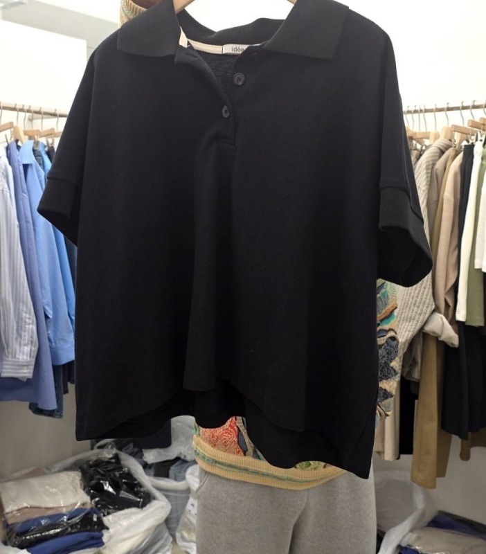 韓 微傘有領上衣 2色 size