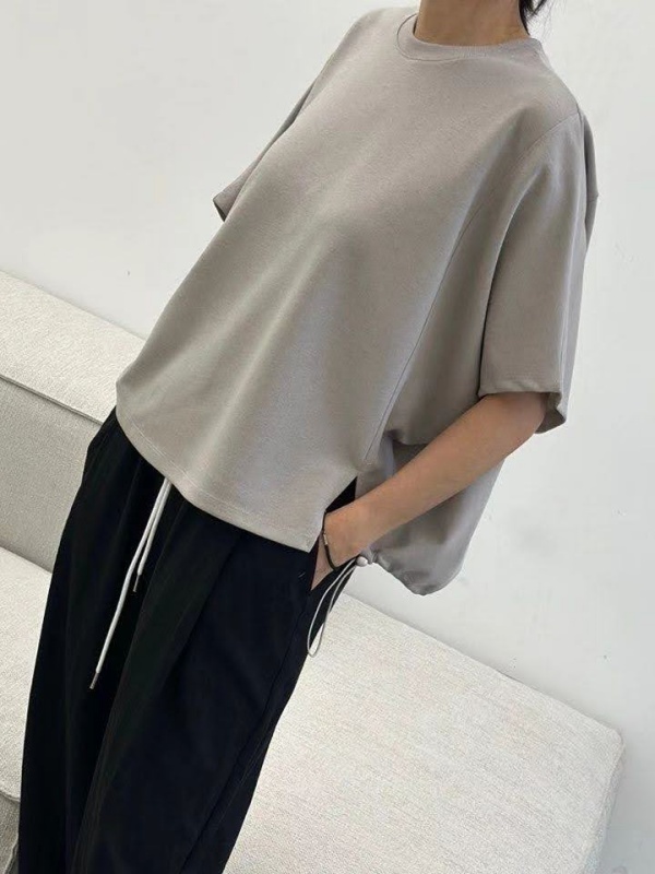 韓 下抽繩背打折上衣 4色 size