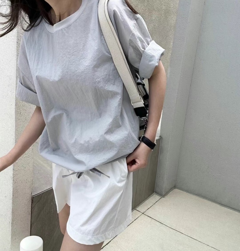 韓 輕薄下綁帶上衣 3色