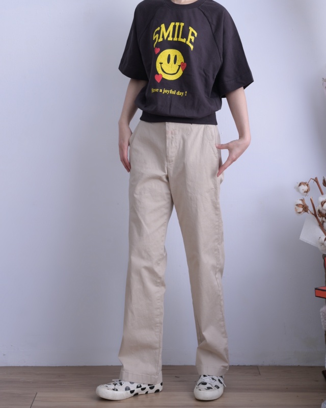 韓 黃笑臉上衣 2色 size