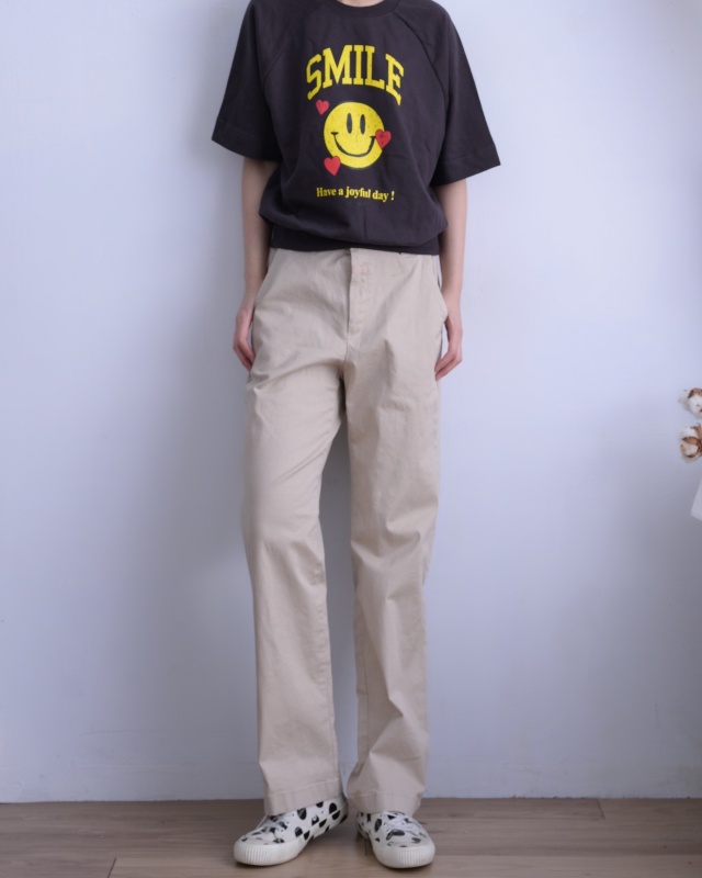 韓 黃笑臉上衣 2色 size