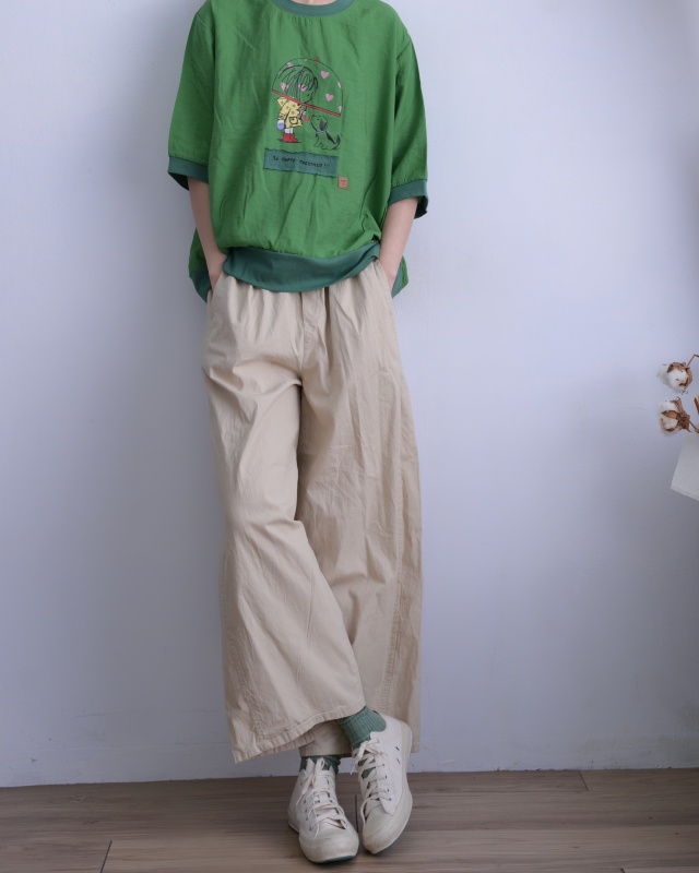 韓 女孩與狗上衣 3色 size