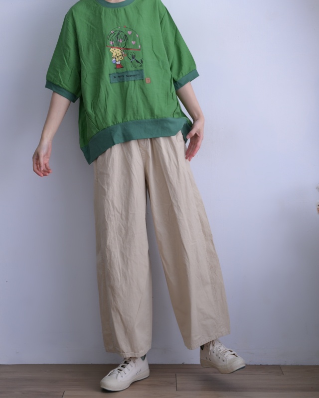 韓 女孩與狗上衣 3色 size
