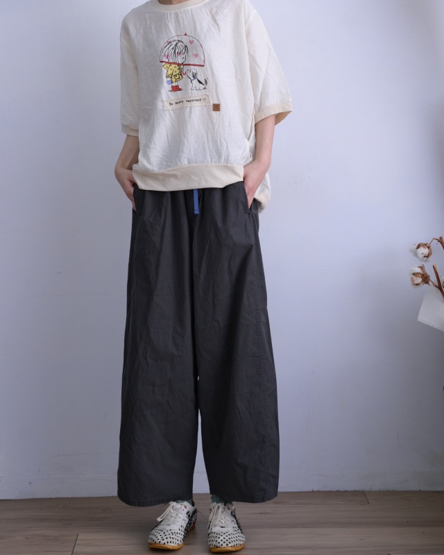 韓 女孩與狗上衣 3色 size