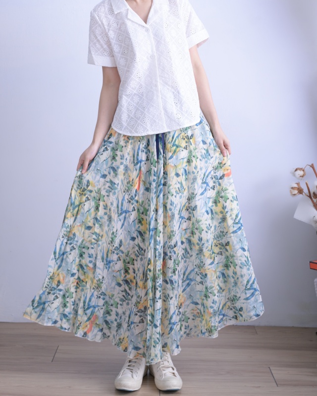 韓 燒花襯衫 size