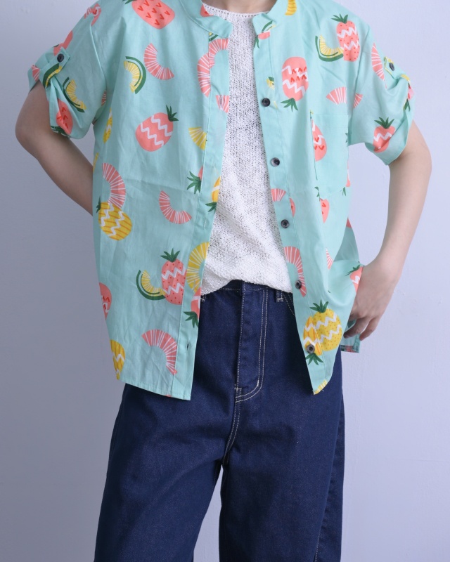 韓 熱帶水果襯衫 2色 size