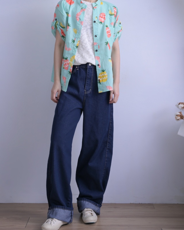韓 熱帶水果襯衫 2色 size