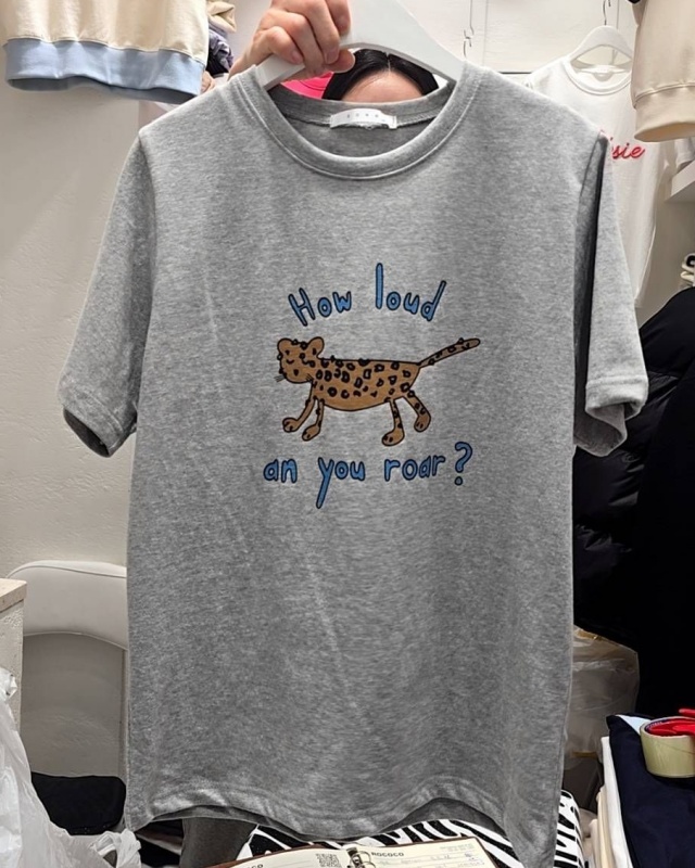 韓 點點豹上衣 2色 size