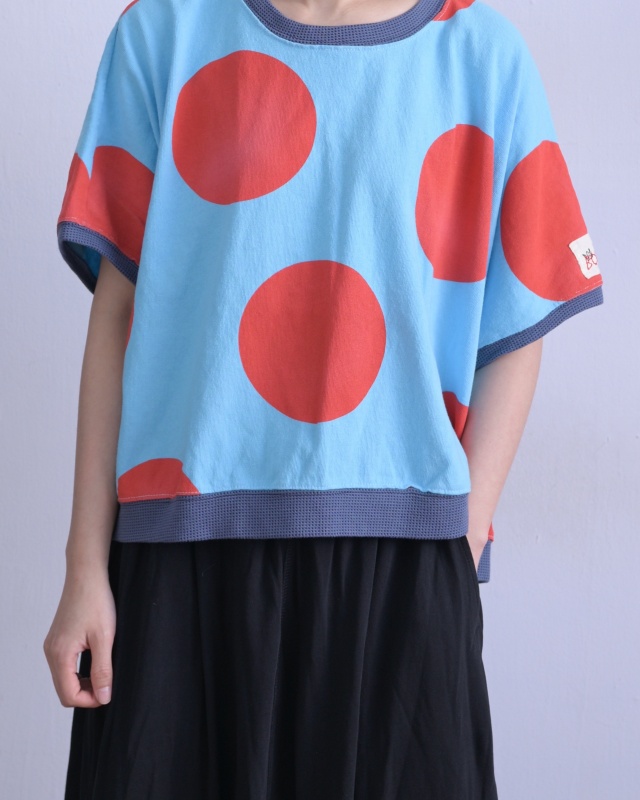 韓 大點點寬袖上衣 3色 size